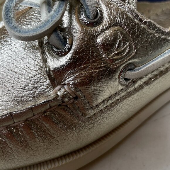 Sperry Top-Sider Metallic Authentic Original Boat Shoe Sneaker Size 5 - Picture 13 of 16